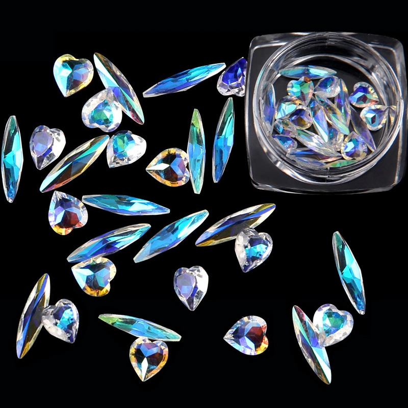 Mixed Shape Nail Polish Beauty Decoration Shaped Drill Jewelry Acrylic Nail Art Crystal Rhinestones
