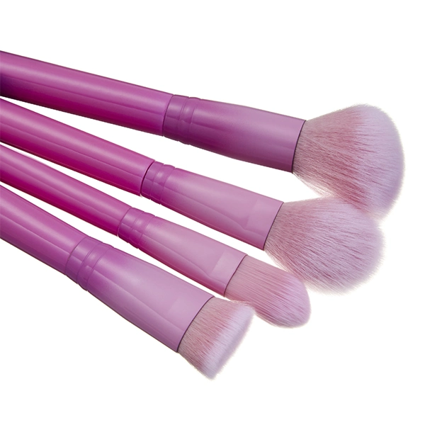 Gradient Purple 10PCS Professional Makeup Brushes Set Powder Foundation Fan Cosmetics Brush