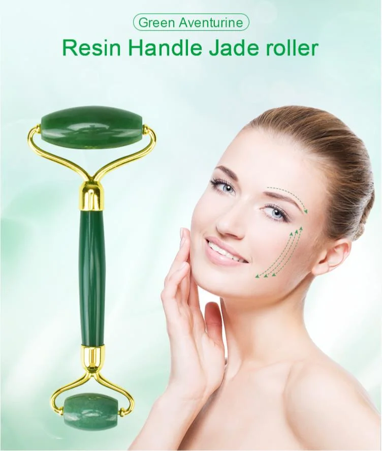 100% Real Natural Jade Facial Roller Anti Aging Face Roller Massager Multi-Functional Beauty Equipmen