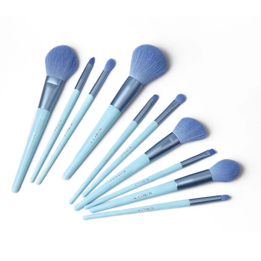 10PCS Super Soft Nano Nylon Hair Makeup Brushes Face and Eye Brush Cosmetic Brush Set