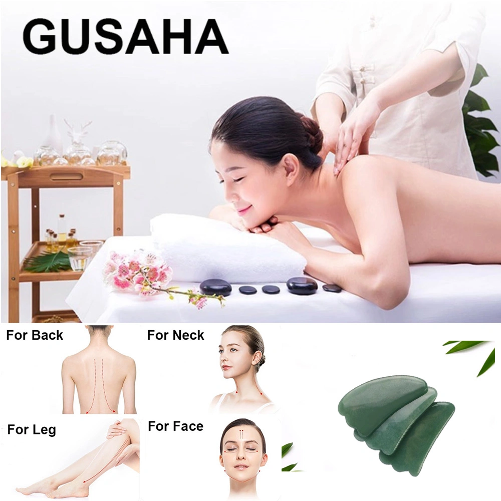 100% Real Natural Jade Facial Roller Anti Aging Face Roller Massager Multi-Functional Beauty Equipmen