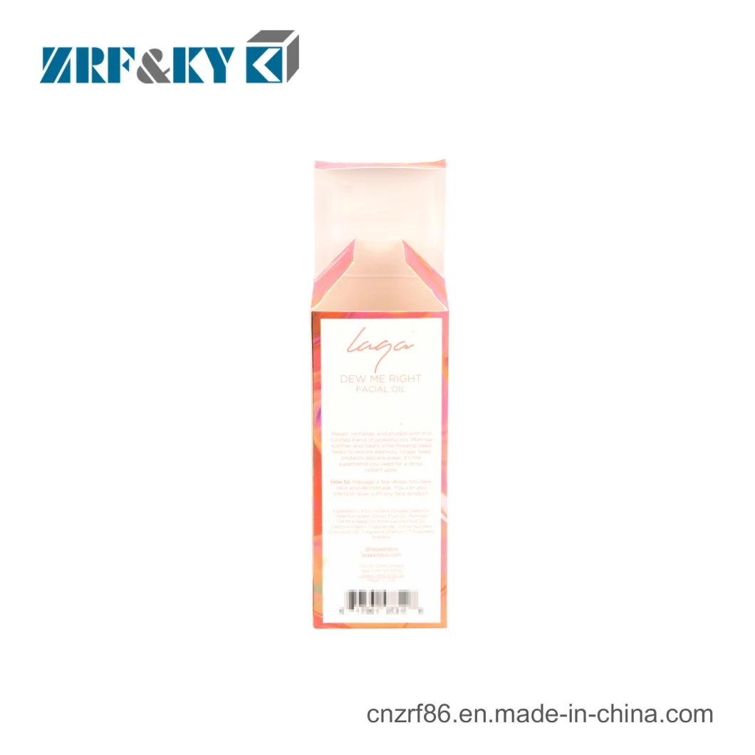 Custom Printed Facial Skin Care Packaging Essence Oil Cream Box