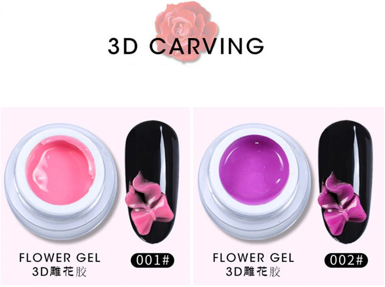 Acrylic 3D Nail Art Painting/Drawing Gel Product Kit for Nail Beauty Salon