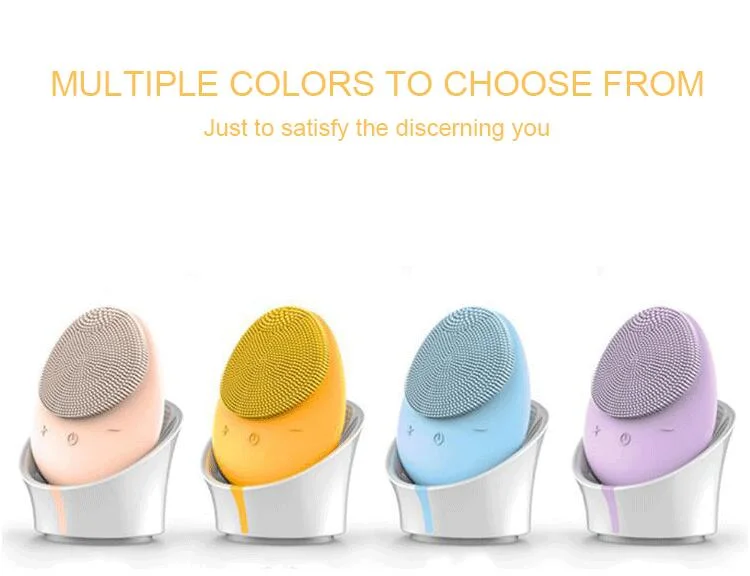 Portable Waterproof Facial Cleansing Brush Silicone Mini Cleaner Deep Pore Cleaning Face Brush