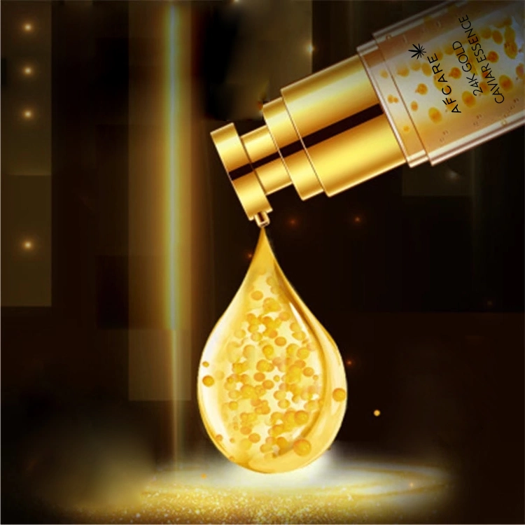 OEM Skin Care Best Essence Nourishing Firming Lightening 24K Gold Caviar Face Serum