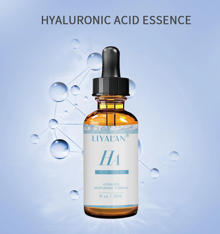 Private Label Organic Skin Care Essence Hydrating Anti Aging Whitening Hyaluronic Acid Face Serum