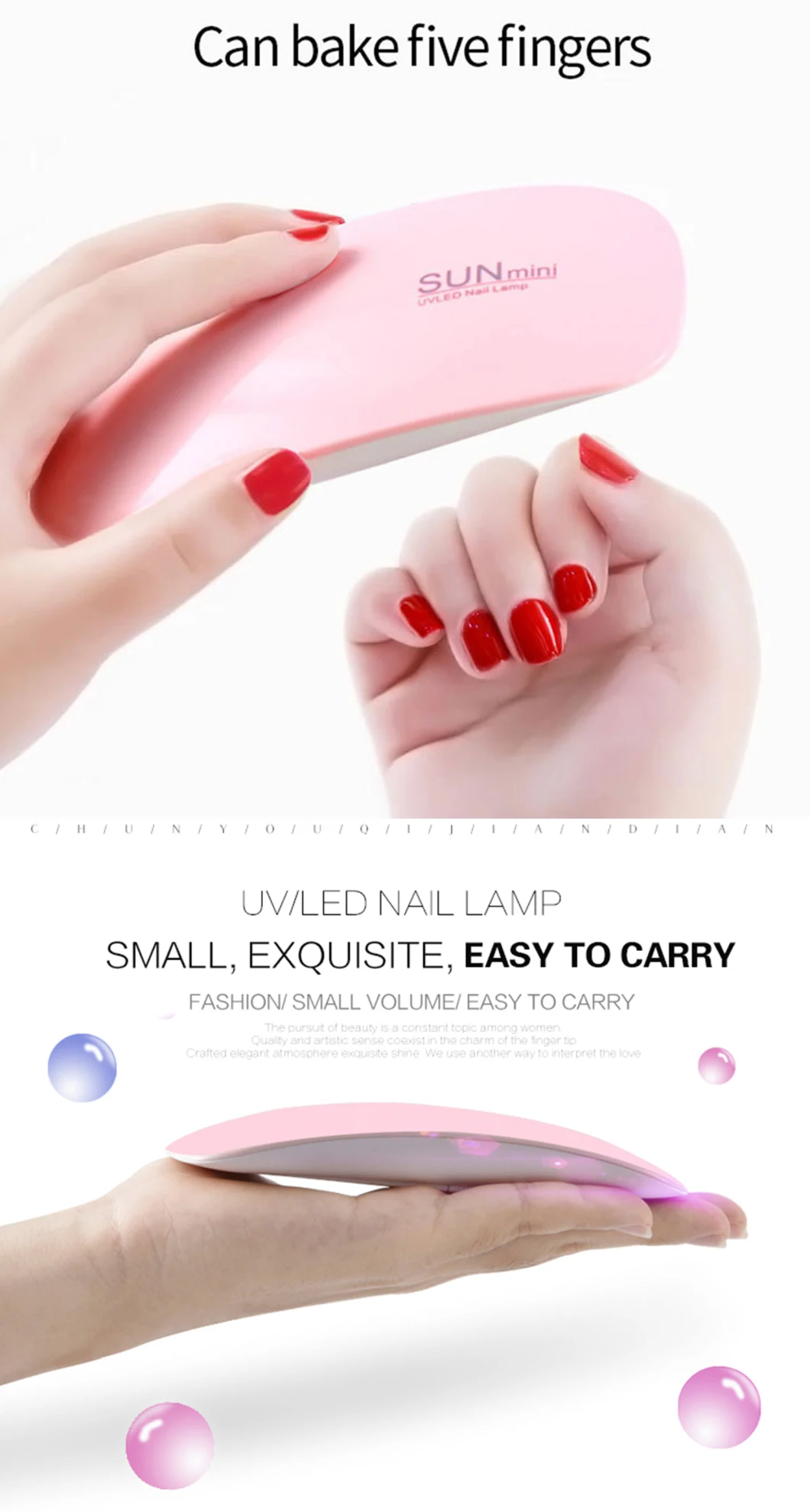 Curing Light Nail Nursing Tool Mini UV LED Nail Lamp Dryer