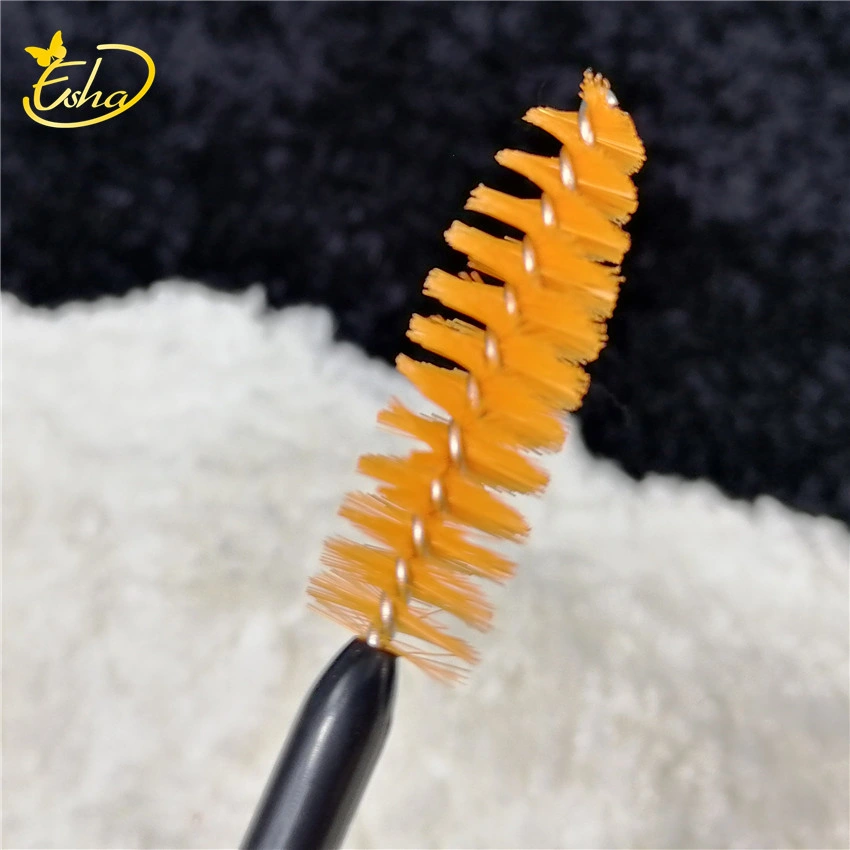 1PC/Set Eyebrow Brush Double-Ended Spiral Eyelash Comb Angled Eyebrow Curler Micro Fiber Eyelash Brush