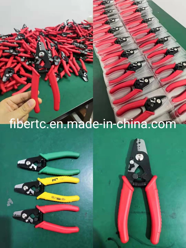 FTTH Fiber Optic Cable Splice Tool Kits with Fiber Optic Cutting Tools/Stripper
