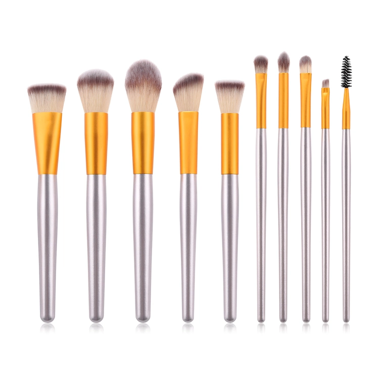 Low Price Premium Synthetic Cosmetic Brushes for Blending Foundation Powder Blush Concealers Highlighter Eye Shadows Brushes Kit