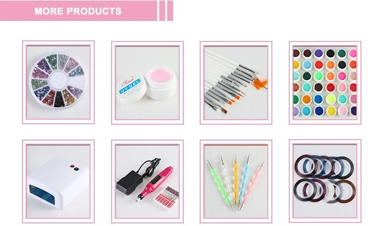 Wholesale 36 Color UV Gel Set Supplies Nail Care Beauty Salon Construction Builder Gel Kit