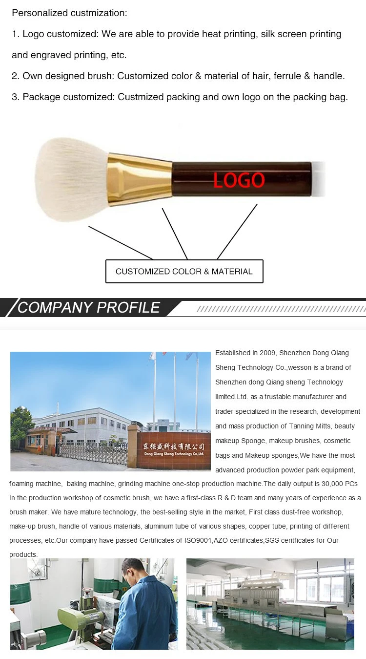 Professional Nylon Synthetic Hair Cosmetics Makeup Brush Set