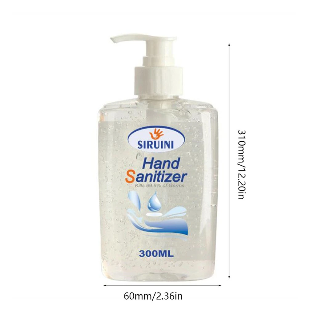300ml Press Head Sanitizer Gel Anti-Bacteria Moisturizing Liquid Disposable No Clean Waterless Antibacterial Hand Gel