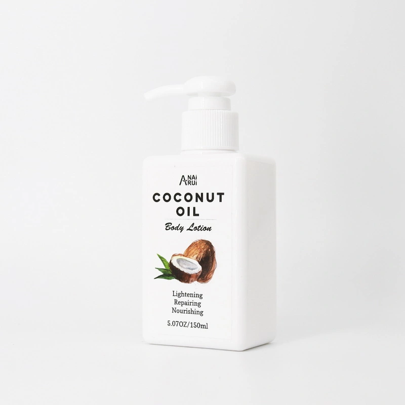 OEM China Manufacturer Coconut Oil Extract Nourishing Body Lotion Smoothing Silky White Body Care Cream