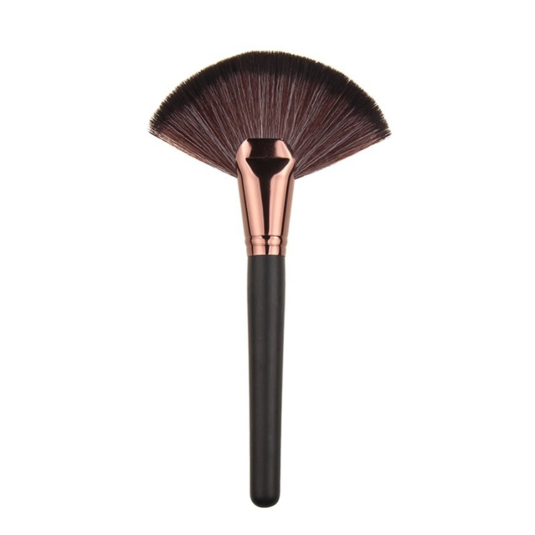 a Must-Have Soft Face Powder Foundation Blush Sector Fan Makeup Brush for Girls Make-up