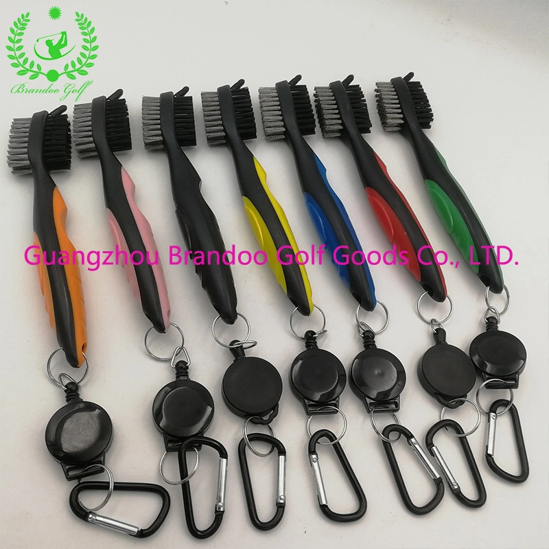 Colorful Handle Grip 7 Different Styles Retractable Golf Cleaning Brush