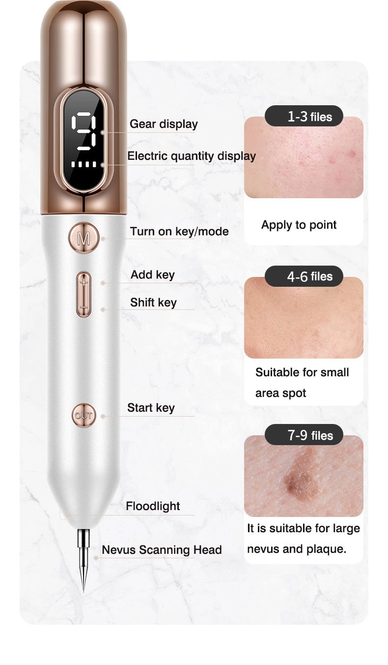 2020 New Arrival Mole Removal Beauty Pen Upgrade Pigment Plasma Mini Sweep Spot Freckle Tattoo Machine