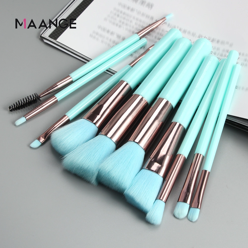 Custom Synthetic Hair 10PCS Professional Cosmetic Brush Makeup Brush Set