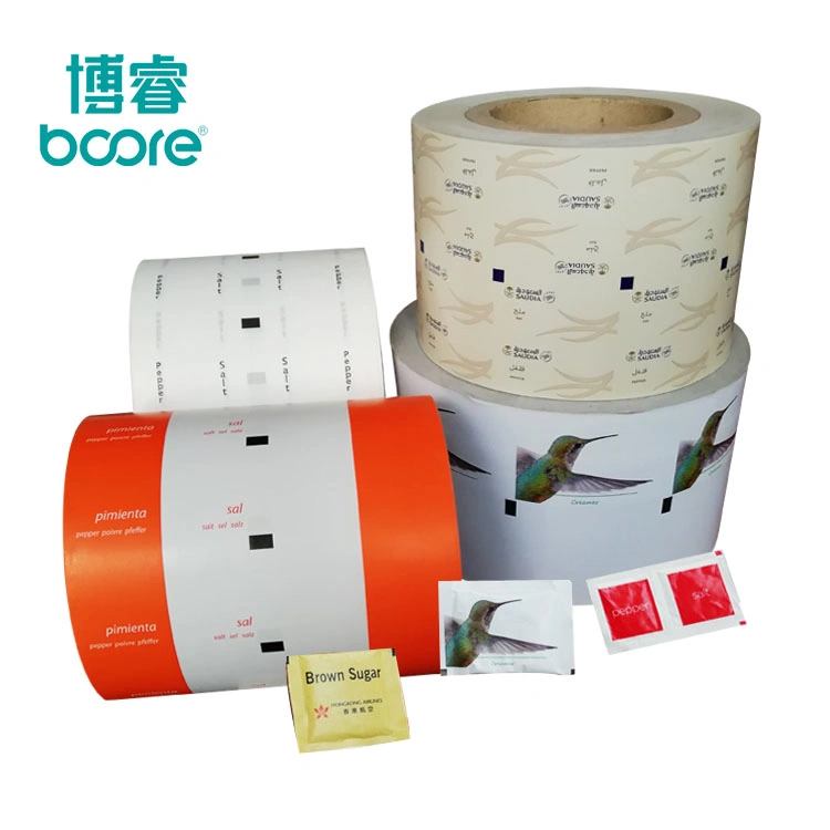 Brow Sugar, White Sugar, Coffee Sachets packaging Material PE Coated Paper 58g, 68g with Printing Logo