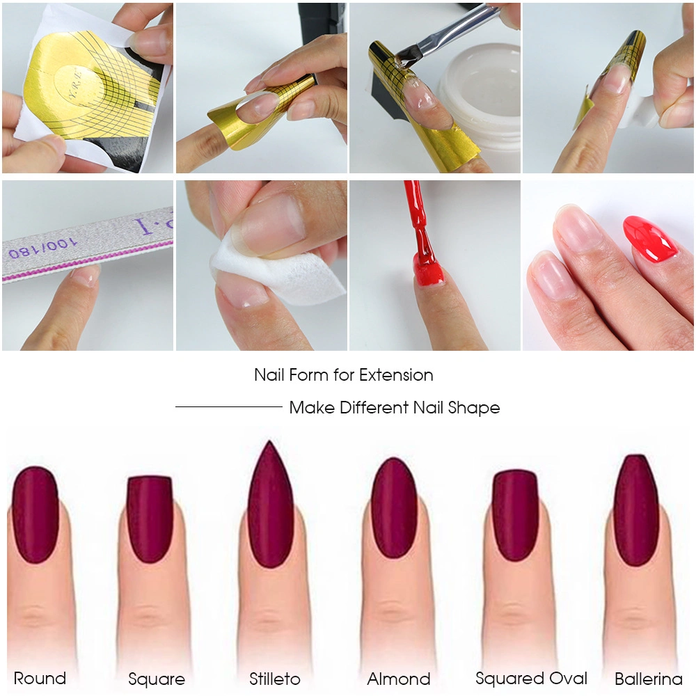 French Nail Forms Gel Polish Extension Forms Nail Art Decoration
