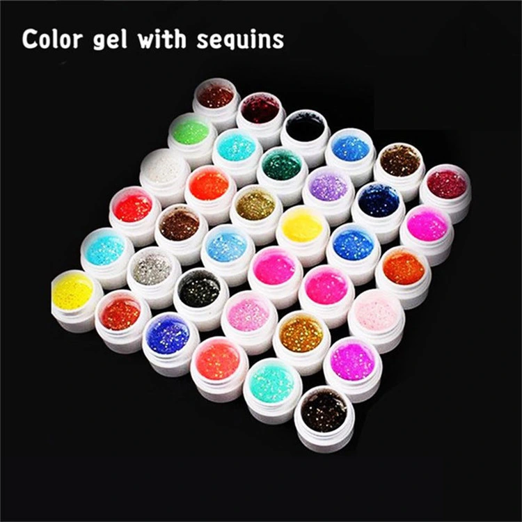 Wholesale 36 Color UV Gel Set Supplies Nail Care Beauty Salon Construction Builder Gel Kit