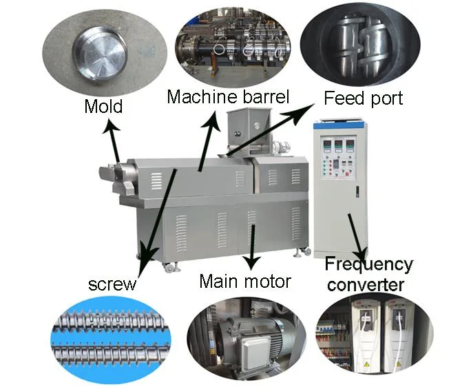 Grain Corn Puffed Snack Wheat Making Cereal Rice Puffing Extruder Making Machine