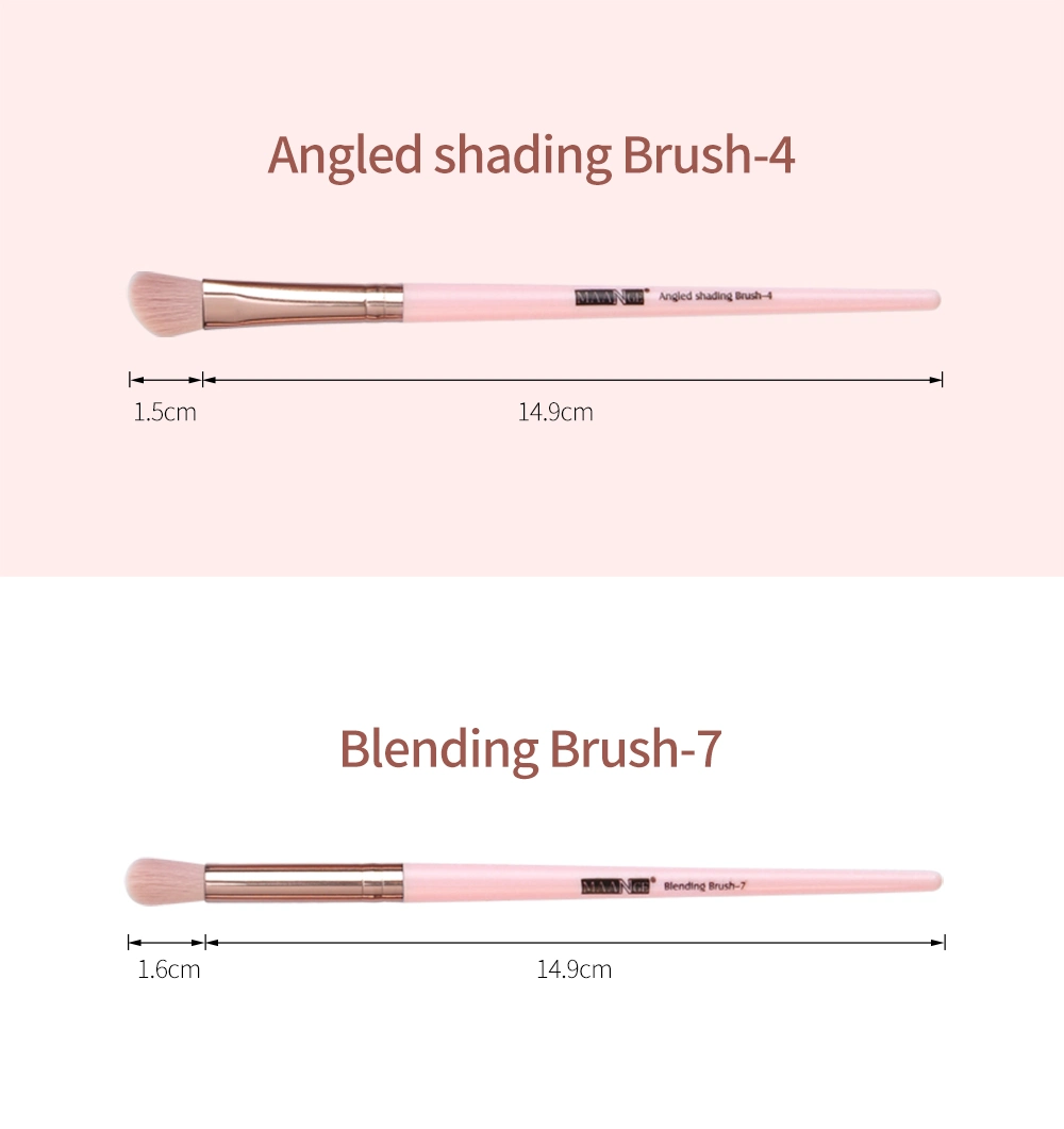Maange Wholesale 15PCS Private Label Professional Beauty Cosmetic Brush Set Makeup Blush Brushes
