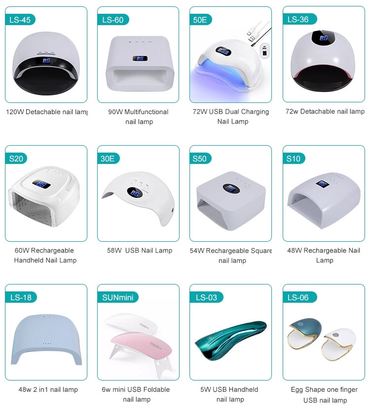 Hot Selling Cordless Rechargeable 72W Dual Light Smart Nail Gel Polish Dryer UV LED Nail Lamp