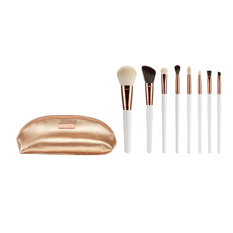 9PCS Cosmetic Brush Set Makeup Brush for Powder Foundation Blush Eyeshadow Eyeliner and Lip