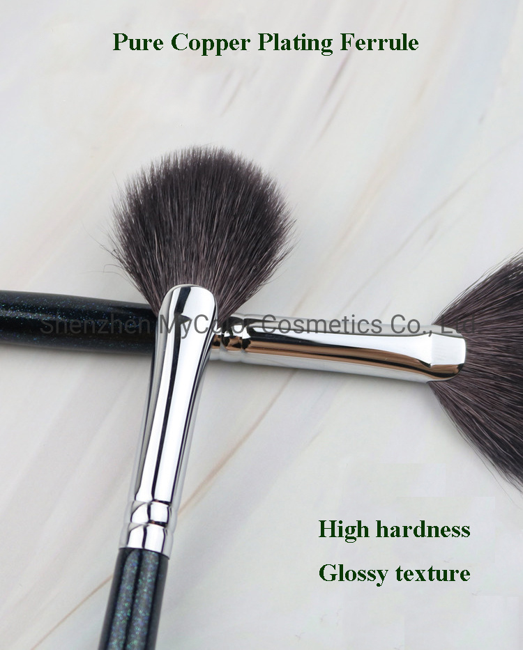 Professional Highlighter Fan Makeup Brush Xgf Goat Hair Small Blush Brush Makeup