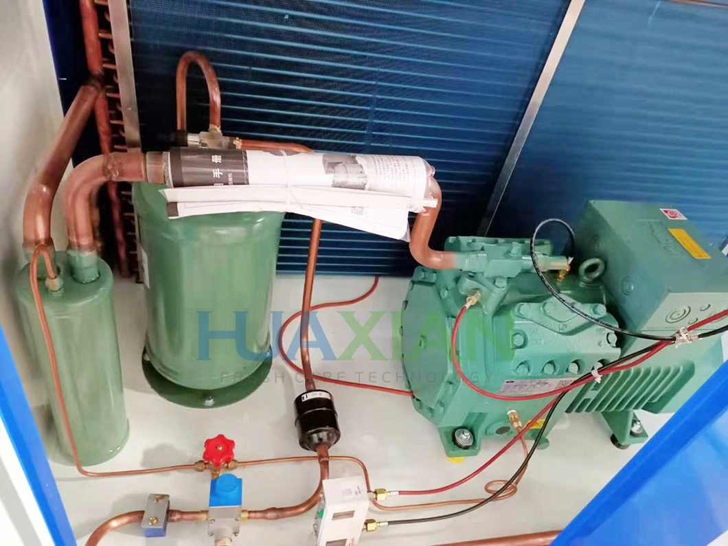 Custom Cold Storage Cooler Refrigeration System Vacuum Pump Fast Air Cooling Condenser Units