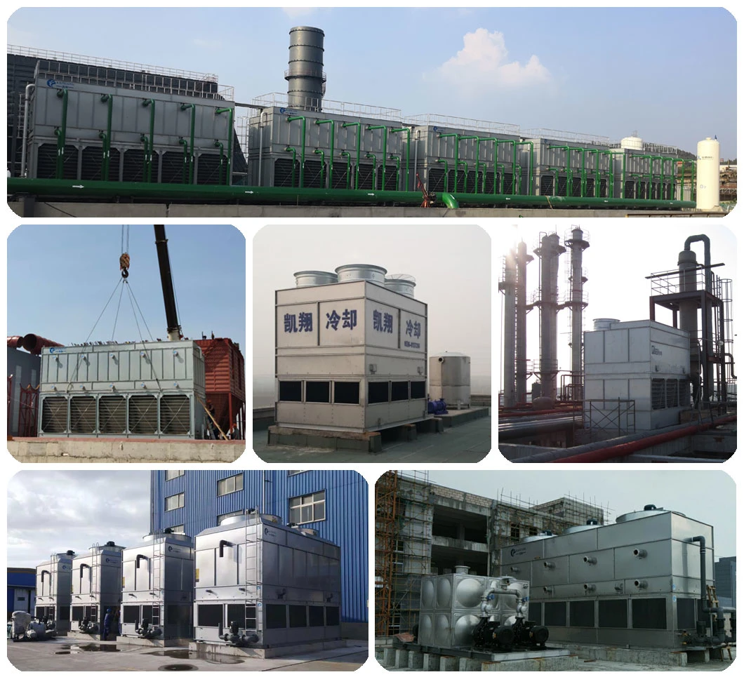 Low Noise Competitive Ammonia Industry Steel Mixed Flow Evaporative Condenser for Air Compressor