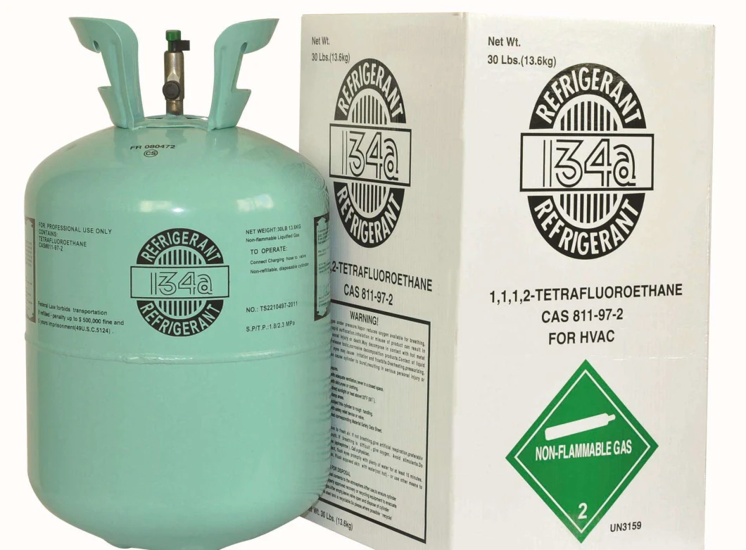 Freon Manufacturer Supply Long Cool Air Condition Gas R134A Refrigerant 13.6kg