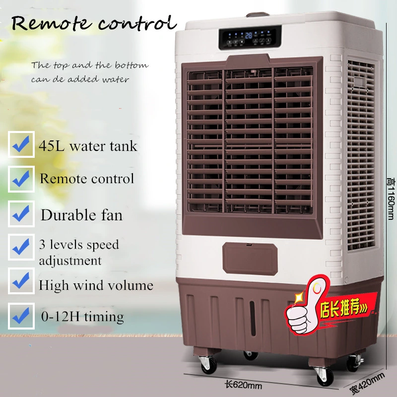 Portable Evaporative Water Air Conditioner Cooler with Remote Control