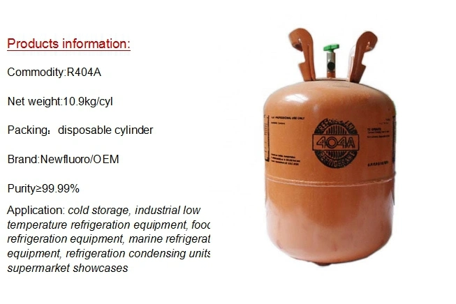 R22/R407c/R134A/R404A Refrigerant Gas for Air Conditioning Industry