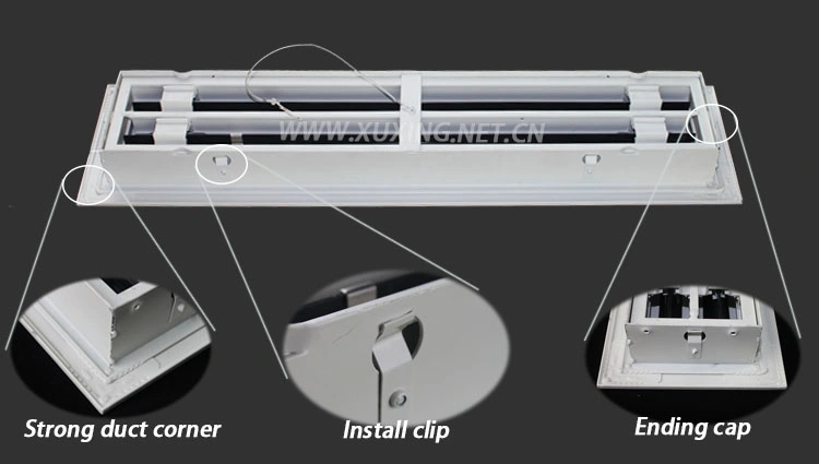 HVAC Detachable Aluminum Linear Slot Diffuser Air Conditioning