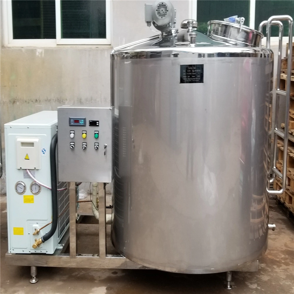Stainless Steel Raw Milk Cooling Storage Vat with Air Compressor Price