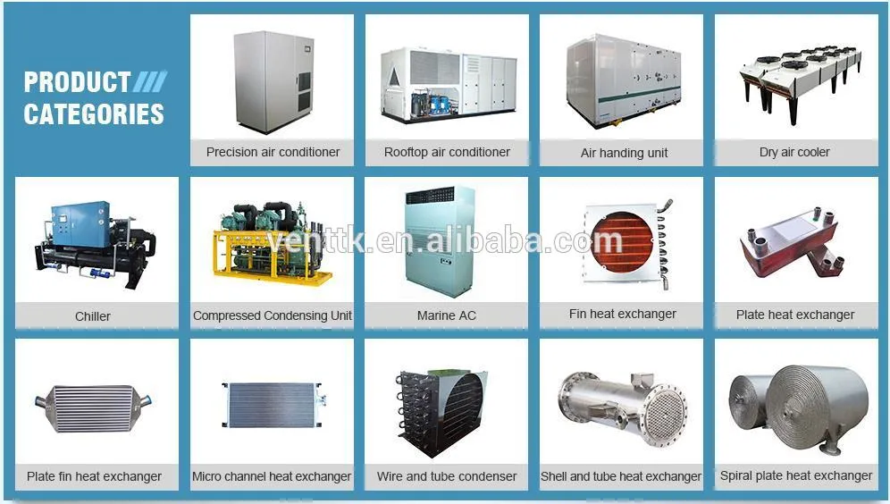 Horizontal Air Cooled Condensers and Dry Coolers 12-195kw