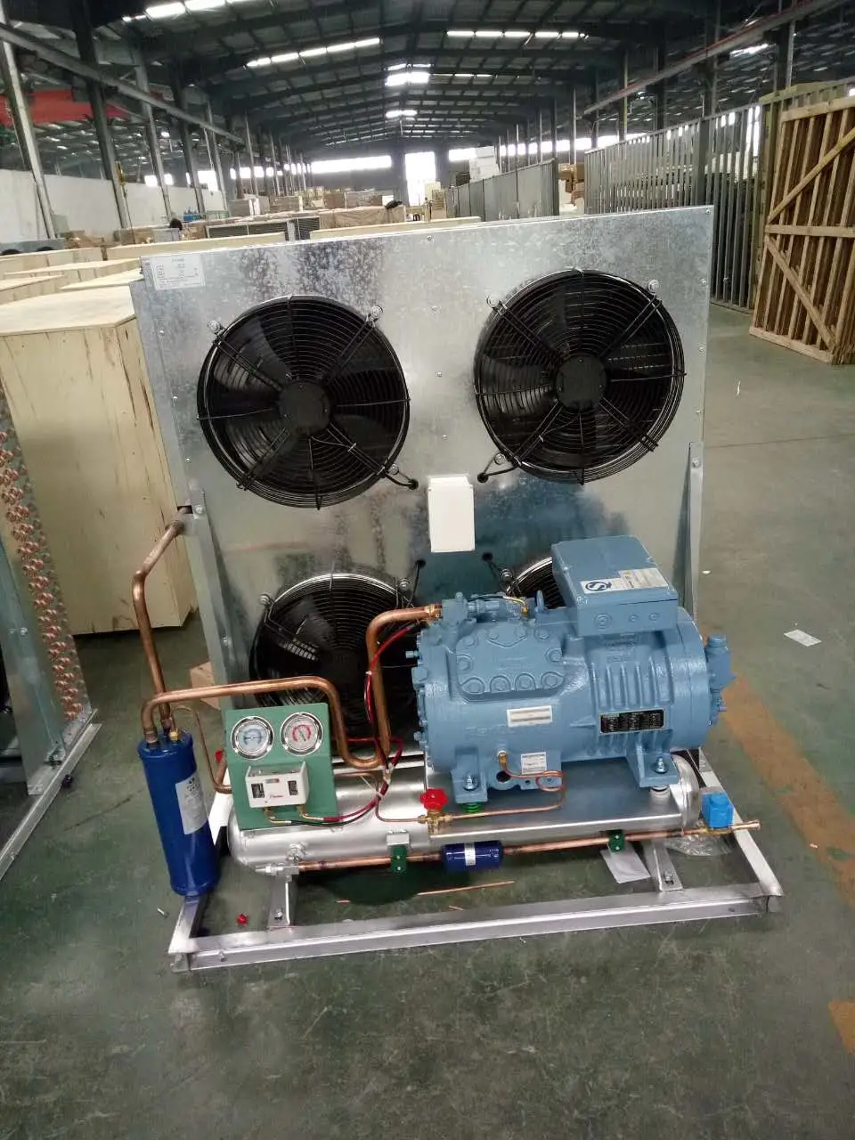 15p Stainless-Steel Semi Hermetic Compressor Air Cooled Condensing Unit (with single compressor)