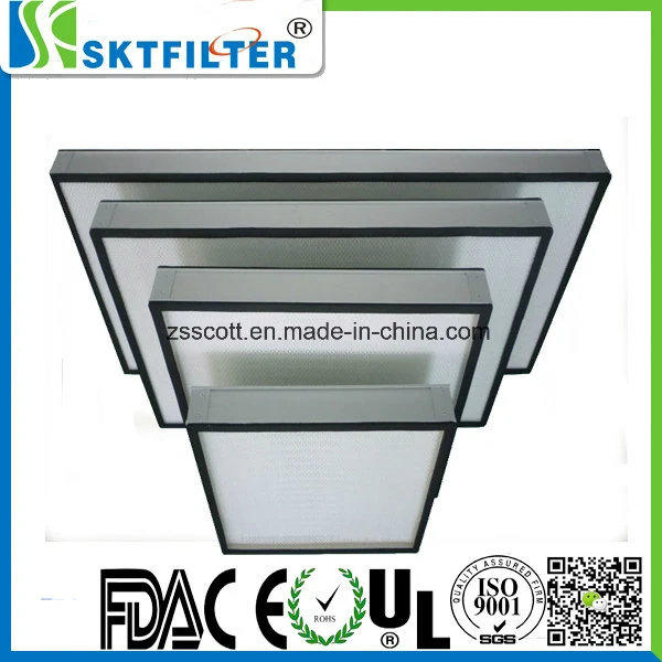PVC Frame Air Filtration Systems Mini - Pleat HEPA Filter for Air - Conditioning