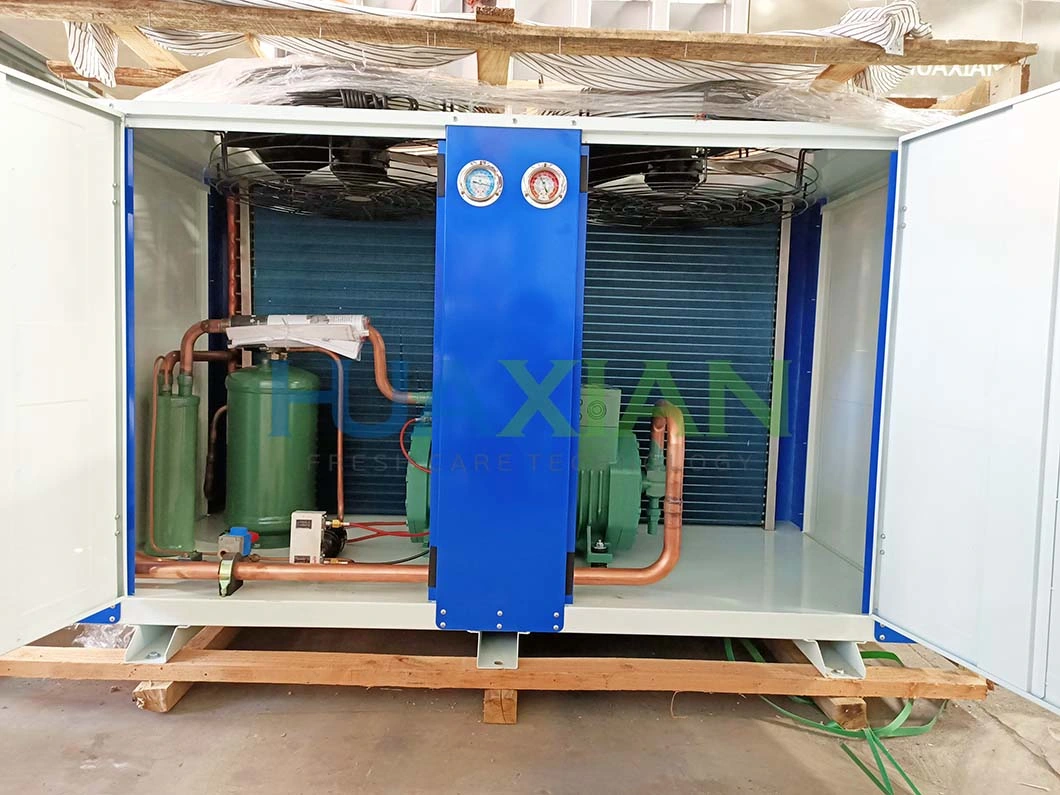 Air Cooling Refrigeration System Outdoor Compressor Condenser Unit Box for Vegetable Cold Storage Room