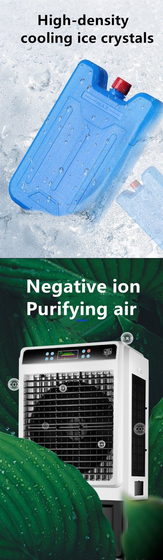 Industral Air Cooler Evaporators Standing Cooler Evaporator Evaporative Air Cooler 220V