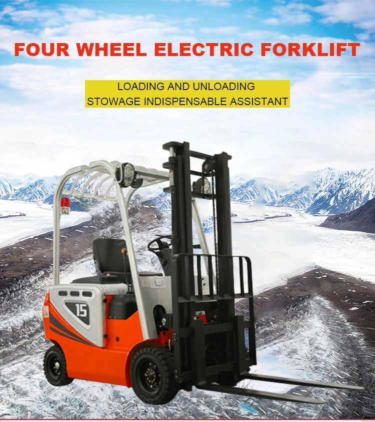 Battery Forklift Truck 1.5 Ton 3 Ton 2.5 Ton 2 Ton Electric Forklift with Curtis Controller