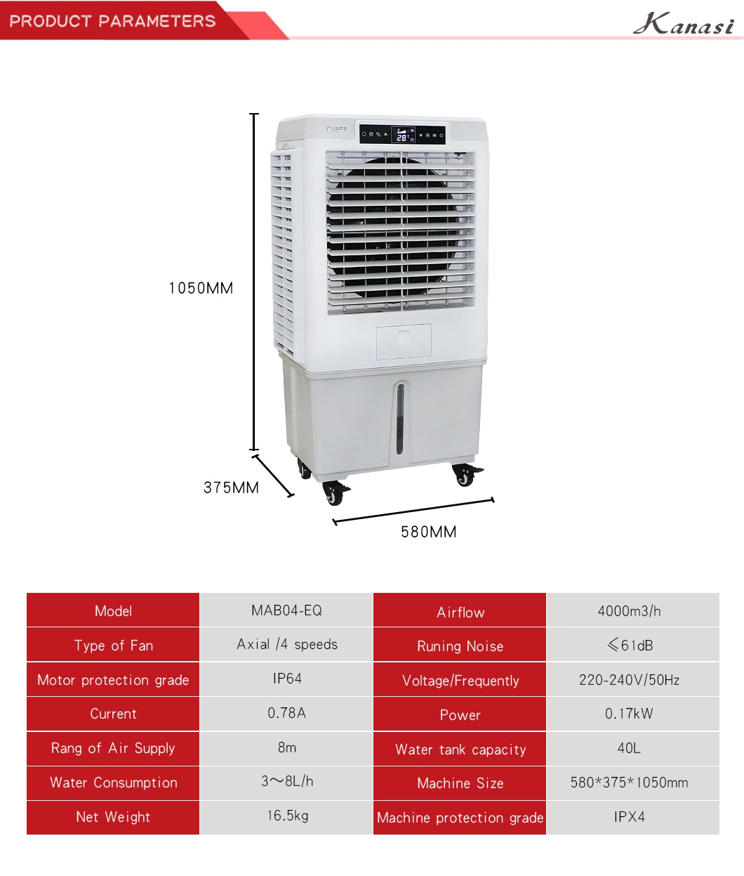 Cool Air Conditioner Air Cooler for Home Office Desk