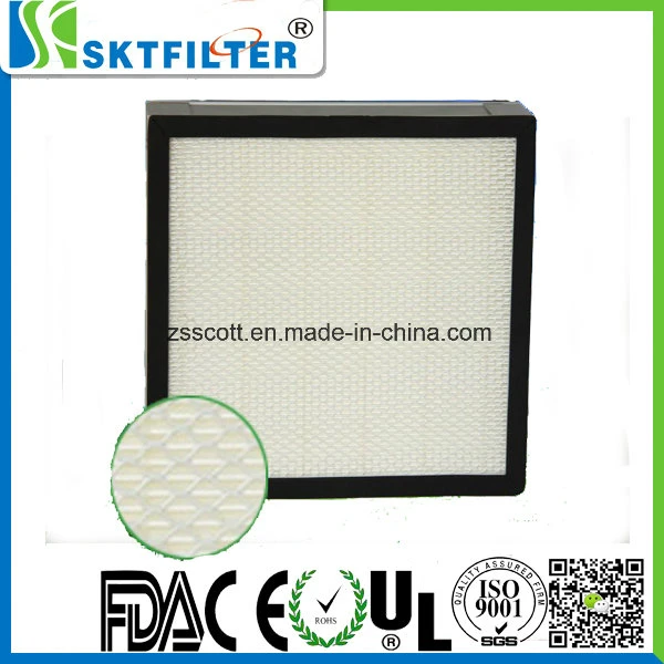 PVC Frame Air Filtration Systems Mini - Pleat HEPA Filter for Air - Conditioning