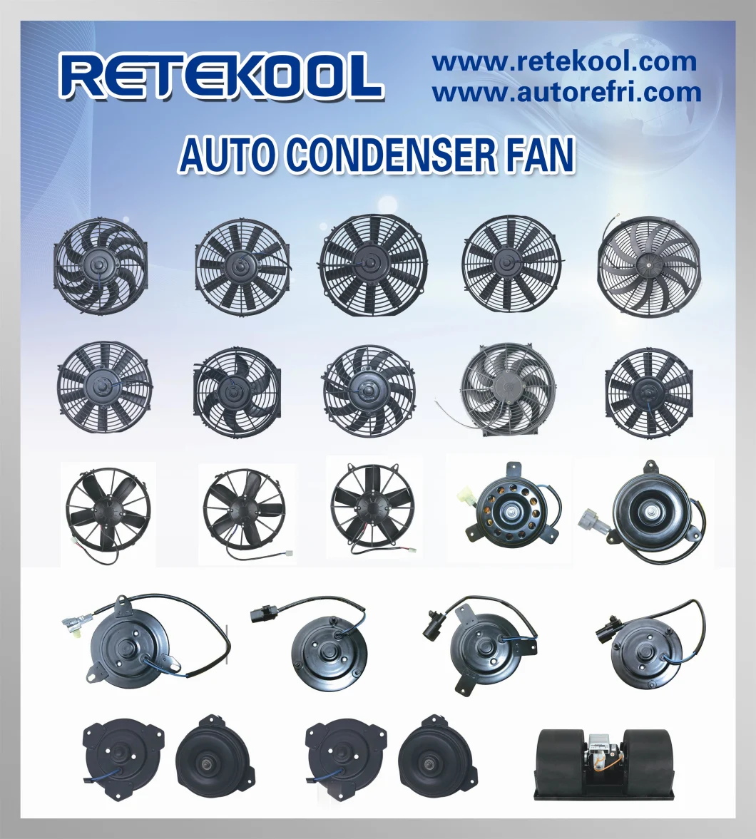 Universal 10-Inch Auto Air Conditioner Condenser Fan, Car AC Condenser Fan