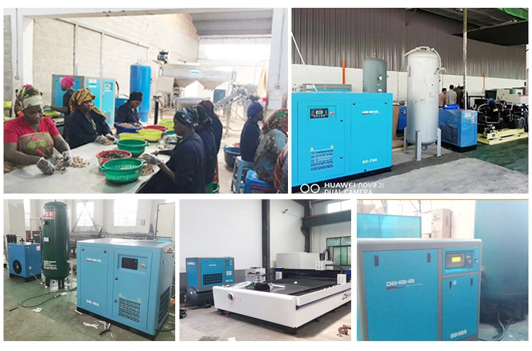 Dehaha Industrial Belt Driven Ce/ISO Approved 18.5kw Screw Air Compressor Machines