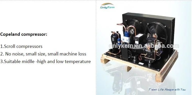 Air-Cooled Refrigeration Condenser Dual Flow Unit Cooler Air-Cooled Condensing Unit