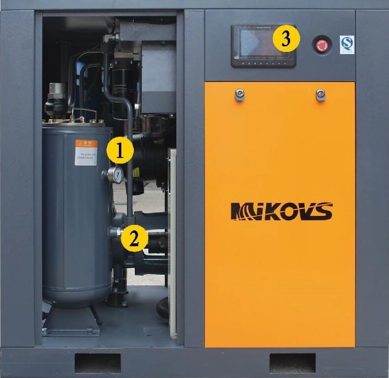 11kw 15HP 116psi Low Noise Air-Compressor Price Rotary Screw Air Compressors with Tank and Dryer