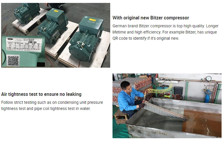 Cold Room Copeland Condensing Unit Catalog Bitzer Screw Compressor for Refrigeration